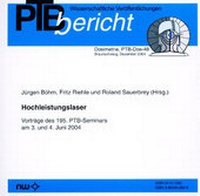 Enlarge image Cover: Hochleistungslaser - Fachverlag NW in Carl Ed. Schünemann KG