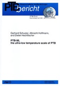 Cover: PTB-96, the ultra-low temperature scale of PTB - Fachverlag NW in Carl Ed. Sch&uuml;nemann KG