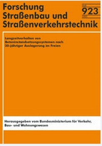 Abbildung von: Langzeitverhalten von Betoninstandsetzungssystemen nach 20-jähriger Auslagerung im Freien - Fachverlag NW in Carl Ed. Schünemann KG