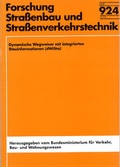 Cover: Bemessungsverkehrsst&auml;rken vor dem Hintergrund sich ver&auml;ndernder Pegel - Fachverlag NW in Carl Ed. Sch&uuml;nemann KG