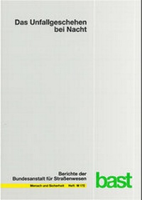 Enlarge image Cover: Das Unfallgeschehen bei Nacht - Fachverlag NW in Carl Ed. Schünemann KG