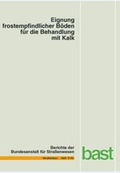 Cover: Eignung frostempfindlicher B&ouml;den f&uuml;r die Behandlung mit Kalk - Fachverlag NW in Carl Ed. Sch&uuml;nemann KG