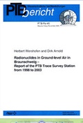Cover: Radionuclides in Ground-level Air in Braunschweig - Fachverlag NW in Carl Ed. Sch&uuml;nemann KG