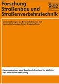 Cover: Untersuchungen an Betonfahrbahnen mit hydraulisch gebundenen Tragschichten - Fachverlag NW in Carl Ed. Sch&uuml;nemann KG
