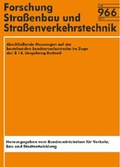 Cover: Abschlie&szlig;ende Messungen auf der bestehenden Sandversuchsstrecke im Zuge der B 14, Umgehung Rottweil - Fachverlag NW in Carl Ed. Sch&uuml;nemann KG