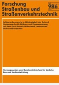 Cover: Luftporenkennwerte in Abh&auml;ngigkeit der Art und Dosierung des LP-Bildners und Zusammenhang mit dem Frost-Tausalz-Widerstand "texturierter" Betonstra&szlig;endecken - Fachverlag NW in Carl Ed. Sch&uuml;nemann KG