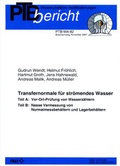 Cover: Transfernormale f&uuml;r str&ouml;mendes Wasser - Fachverlag NW in Carl Ed. Sch&uuml;nemann KG
