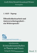 Cover: 1. ALES - Tagung - &Ouml;ffentlichkeitsarbeit und Amtsverschwiegenheit - ein Widerspruch? - Verlag f&uuml;r Polizeiwissenschaft