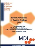 Cover: Recent Advances in Doping Analysis (17) - Sportverlag Strau&szlig;