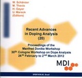 Cover: Recent Advances in Doping Analysis (20) - Sportverlag Strau&szlig;