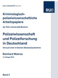 Cover: Polizeiwissenschaft und Polizeiforschung in Deutschland - Felix