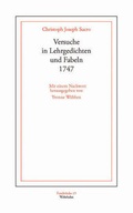 Cover: Versuche in Lehrgedichten und Fabeln. 1747 - Wehrhahn Verlag