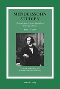 Cover: Mendelssohn-Studien 16. Zum 200. Geburtstag von Felix Mendelssohn-Bartholdy - Wehrhahn Verlag