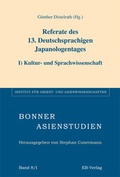 Cover: Referate des 13. Deutschsprachigen Japanologentages - EB-Verlag