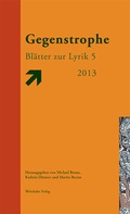 Cover: Gegenstrophe - Wehrhahn Verlag