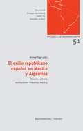 Cover: El exilio republicano espa&ntilde;ol en M&eacute;xico y Argentina. - Vervuert Verlagsgesellschaft