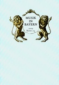 Cover: Musik in Bayern, Band 74. Jahrgang 2009 - Schneider, Hans