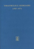 Cover: Thrasybulos G. Georgiades (1907-1977). Rhythmus - Sprache - Musik - Schneider, Hans