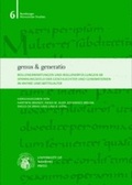 Cover: genus & generatio - University of Bamberg Press