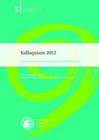 Enlarge image Cover: Kolloquium 2012 - University of Bamberg Press