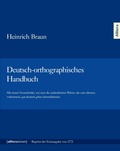 Cover: Deutsch-orthographisches Handbuch - [alliterationen]