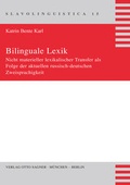Cover: Bilinguale Lexik - Peter Lang Verlag