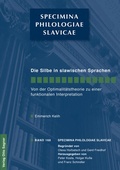 Cover: Die Silbe in den slawischen Sprachen. Von der Optimalitaetstheorie zu einer funktionalen Interpretation - Peter Lang Verlag