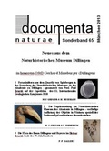 Cover: Neues aus dem Naturhistorischen Museum Dillingen - documenta naturae