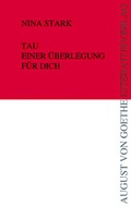 Cover: Tau einer &Uuml;berlegung f&uuml;r dich - Frankfurter Literaturverlag