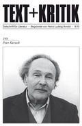 Cover: Peter Kurzeck - edition text + kritik