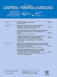 Abbildung von: Revista de Logopedia, Foniatria y Audiologia - Elsevier