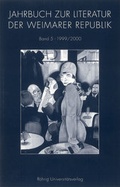 Cover: JAHRBUCH ZUR KULTUR UND LITERATUR DER WEIMARER REPUBLIK - edition text + kritik