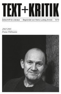 Cover: Franz F&uuml;hmann - edition text + kritik