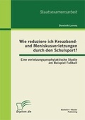 Cover: Wie reduziere ich Kreuzband- und Meniskusverletzungen durch den Schulsport? Eine verletzungsprophylaktische Studie am Beispiel Fu&szlig;ball - Bachelor + Master Publishing