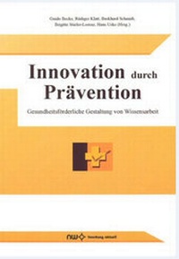 Enlarge image Cover: Innovation durch Prävention - Fachverlag NW in Carl Ed. Schünemann KG