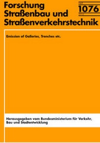 Abbildung von: Emission of Galleries, Trenches etc. - Fachverlag NW in Carl Ed. Schünemann KG