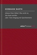 Cover: Johann Peter Hebel: Was nicht ist, das kann werden - edition chrismon
