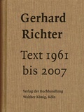 Cover: Gerhard Richter. Text 1961 bis 2007 - K&ouml;nig, Walther