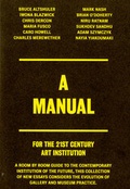 Cover: A Manual. For the 21st Century Art Institution. - K&ouml;nig, Walther