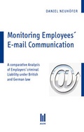 Cover: Monitoring employees' e-mail communication - Akademische Verlagsgemeinschaft M&uuml;nchen