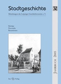 Cover: Stadtgeschichte (PDF) - Sax-Verlag