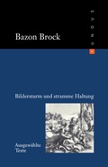 Cover: Bildersturm und stramme Haltung - DISTANZ Verlag