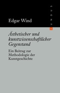 Cover: &Auml;sthetischer und kunstwissenschaftlicher Gegenstand - DISTANZ Verlag