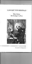 Cover: Lampert von Hersfeld - Historische Kommission f&uuml;r Hessen