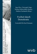 Cover: Freiheit durch Demokratie - wvb Wissenschaftlicher Verlag Berlin