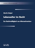 Cover: Lebensalter im Recht - wvb Wissenschaftlicher Verlag Berlin