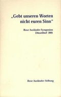 Cover: "Gebt unseren Worten nicht euren Sinn" - AphorismA