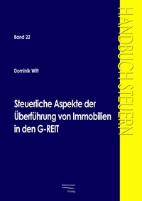 Abbildung von: Steuerliche Aspekte der Überführung von Immobilien in den G-REIT - Ehv Academicpress