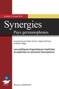Cover: Synergies - Pays germanophones n&deg; 5 (2012) - AVINUS Verlag Sieber & Dr. Weber GbR