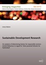 Cover: Sustainable Development Research - Emerging megacities